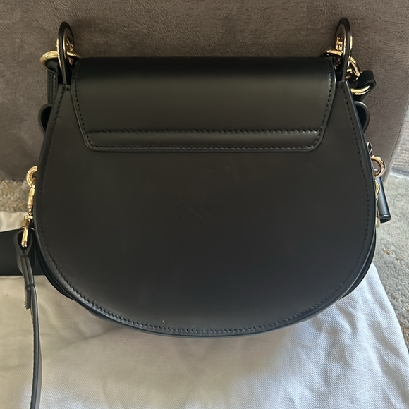 CHLOE SMALL TESS BAG IN SHINY & SUEDE LEATHER - Picture 4 of 15